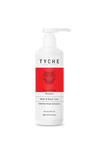 TYCHE LUXURY BEAUTY Biotinli Dökülme Karşıtı Şampuan Anti-hairloss Shampoo Biotin & Repair Care 500ml