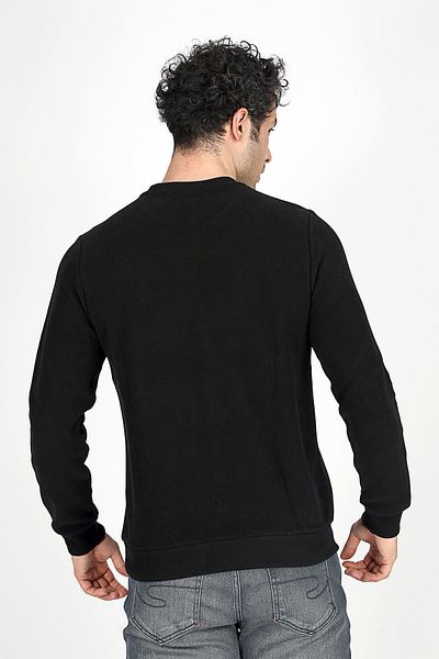 Lee Cooper Ανδρικό φούτερ με λαιμόκοψη μαύρο - Newdwade