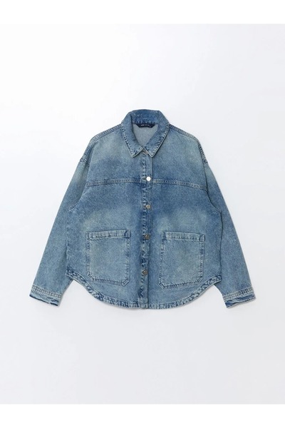 LC Waikiki Mittelgroße, übergroße Damen-Jeanshemdjacke von Rodeo in Indigo – ...