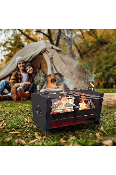 WiseDec WiseGrill Portatif Taşınabilir Metal Mangal WG6 Çantalı