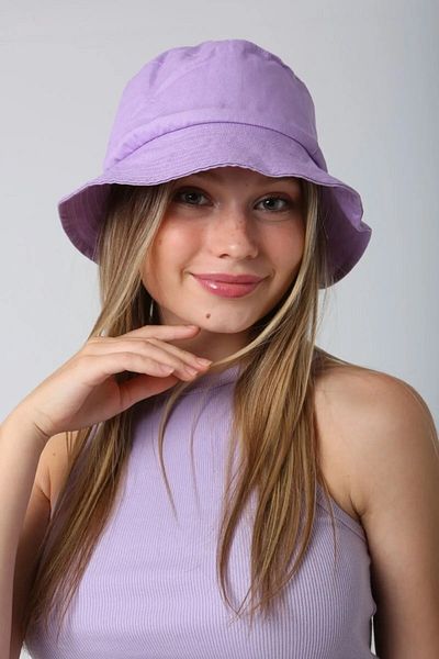 Remsa Mayo Lilac Cotton Bucket Hat - RŞ-110