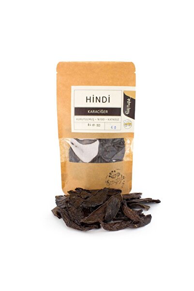 Patili Mutfak Kurutulmuş Hindi Ciğer Cips Köpek Ödül Maması (60 G)