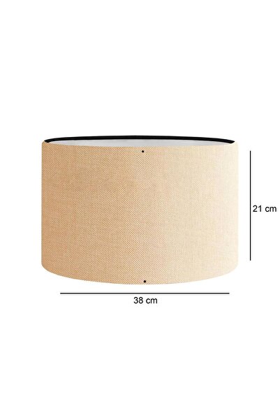 HOMİNG Çöl Beji Kumaş Yedek Lambader Başlığı 38 Cm