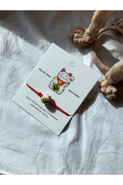 Sfenks. Lucky Cat Bracelet (Maneki-Neko)
