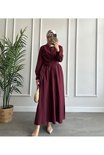 Ahra ÖZEL TASARIM KUŞAKLI ANVELOP ELBİSE