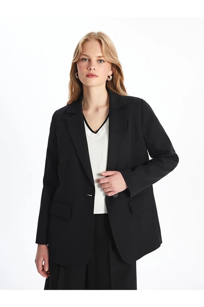 LC Waikiki LCW Vision Yeni Siyah Kadın Blazer Ceket