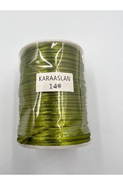 KARAASLAN Floş Ip Koyu Yeşil Renk 100 Metre ( Bobin) 2 ml