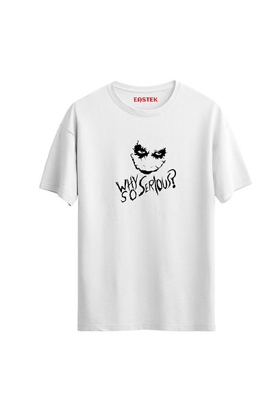 Açık Garaj JOKER PrinTed Unisex T-Shirt - "Why So Serious"
