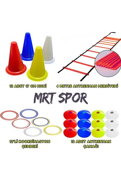 Mrt Football Basketball Training Set 4m Red Ladder Funnel Dish Coordination Circle Training