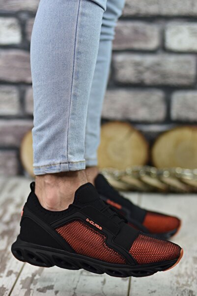 Riccon Чорно-помаранчеві чоловічі кросівки - 0012304