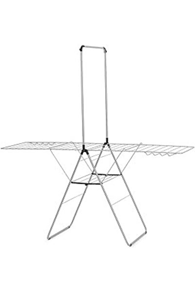 Brabantia HangOn Drying Rack, 25 metres+ rod - Metallic Grey