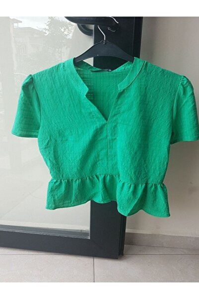 MİRVE BUTİK SKIRT WITH Ruffle DOMINANT COLLAR BLUZ