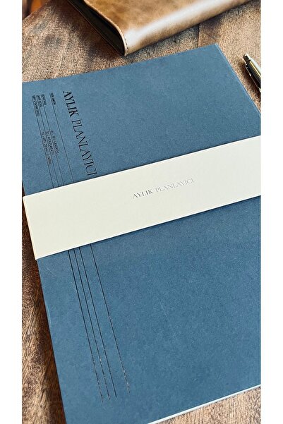 Fark Tanıtım A4 Desktop Undated Monthly Planner - 12 Sheets with cover