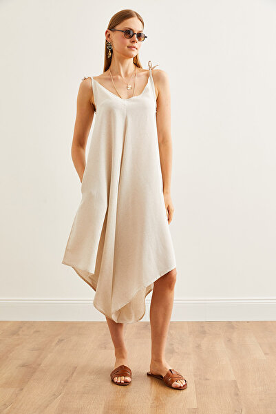 Olalook Viscose Woven Women's Jumpsuit - Stone Strap, Tied Pocket TLM- 19000116