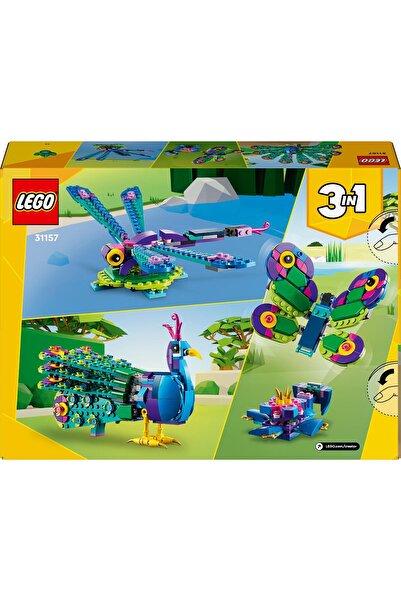 LEGO ® Creator Exotic Peacock 3in1 Toy Set 31157
