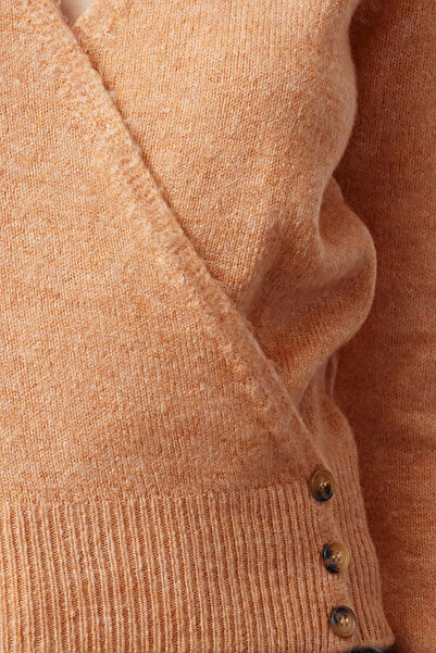 Trendyol Collection Soft Textured Salmon Knitwear Cardigan - TWOAW24HI00319