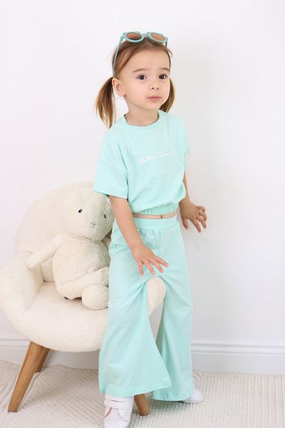 Harika KIDS Hello Summer Printed Set for Girl - Top and Bottom Set