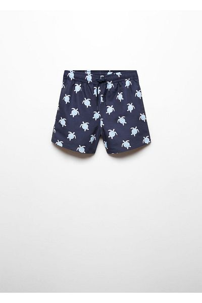 MANGO Kids Costum de baie albastru închis pentru copii
