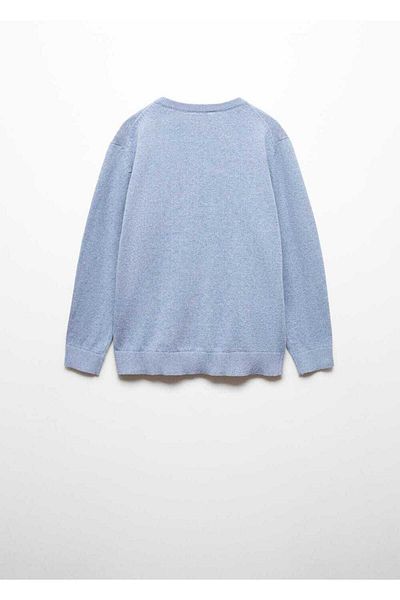 MANGO Kids Pulover Albastru Pentru Copii