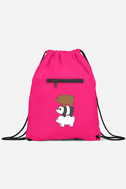 herotasarım حقيبة ظهر رياضية على شكل دببة مع جيوب - Bll4812