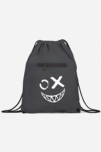 herotasarım حقيبة ظهر رياضية بتصميم إيموجي - مع جيب، bll4934