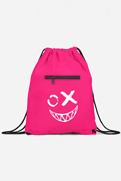herotasarım حقيبة ظهر رياضية بتصميم إيموجي - مع جيب، bll4934