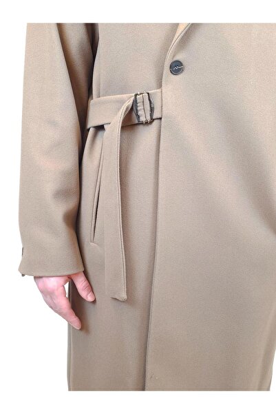 Geco oversized Παλτό βιζόν - Με πλαϊνή ζώνη