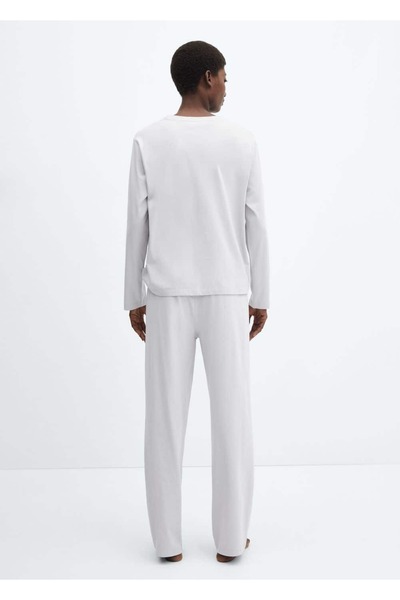 MANGO Woman İki Parçalı Pamuklu Pijama