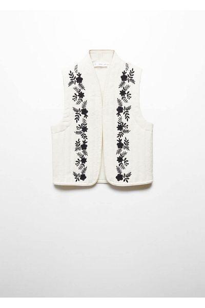 MANGO Kids Ecru Vest for Kids