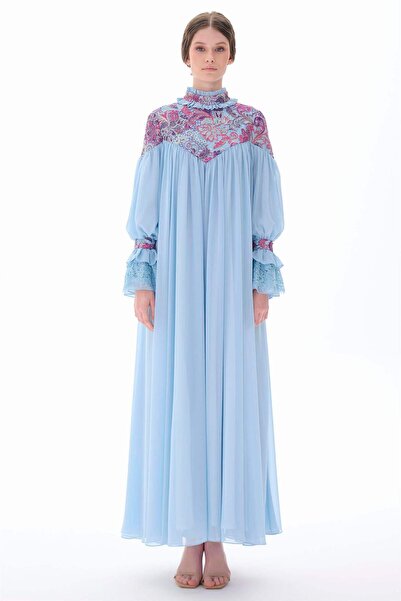 miha Hicran Önal Φόρεμα - Μπλε - Μακρύ