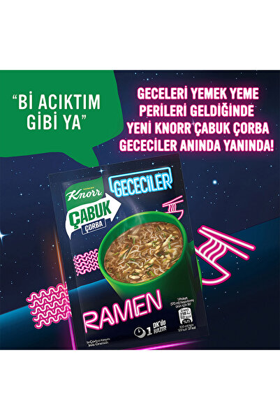 Knorr Çabuk Çorba Gececiler Ramen 17g X15 Adet