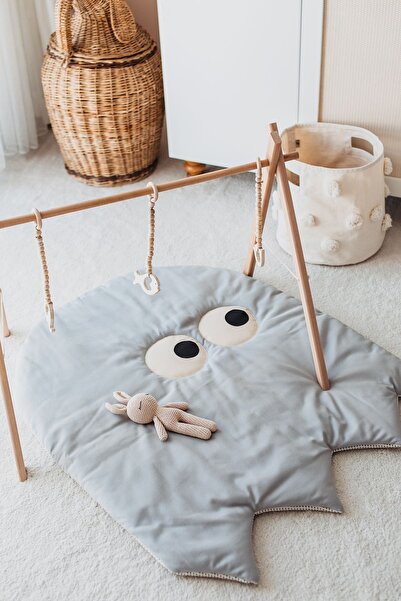 DERY BABY GREY OYUN HALISI(100*85)+AKTİVİTE MERKEZİ(BABY GYM)