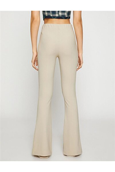 Koton Beige Young Girl Elastane Jersey Trousers - 3sal40008ık 050
