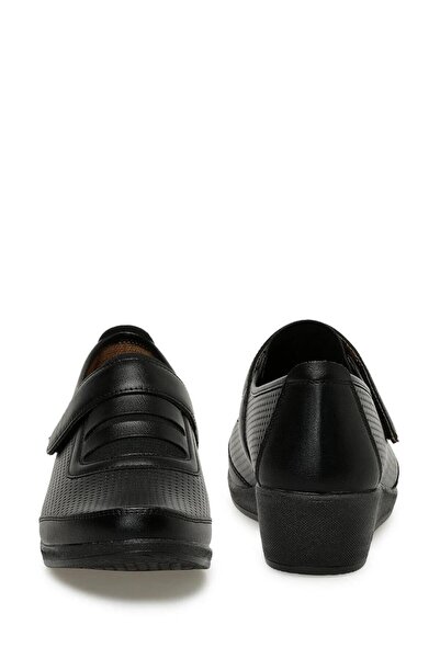 Polaris 165102 Z3pr - Pantofi negri pentru femei, confortabili, tradiționali, cu pană