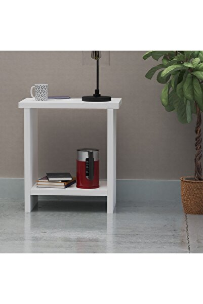 Mahmayi Limited Edition White Wooden Nightstand – Modern, Durable, Versatile, Easy Assembly