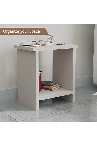 Mahmayi Light Grey Modern Nightstand - Elegant & Functional, Ample Storage, Easy Assembly