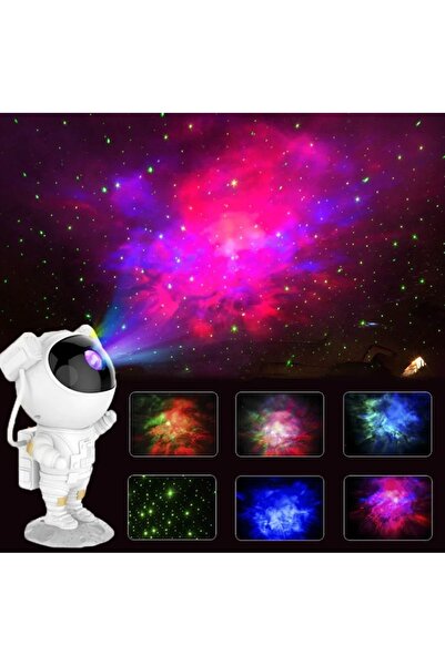 nextbuy Astronot Projektör Gece Lambası Yıldızlı Nebula Galaxy LED Işıkları Kumandalı Samanyolu Aydınlatma