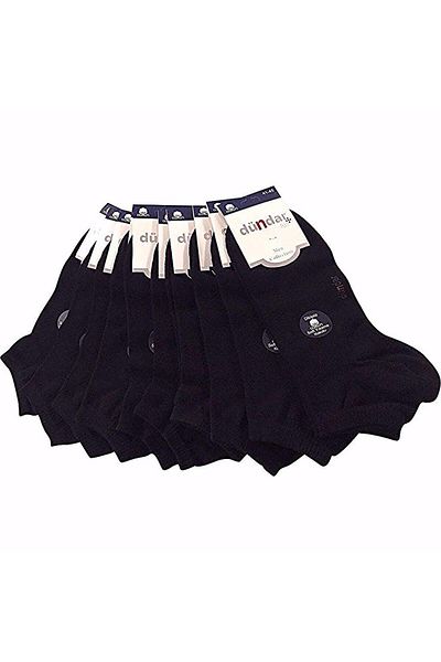 Dündar 6 τεμάχια Unisex μποτάκια χωρίς ραφή Cotton Plus κάλτσες
