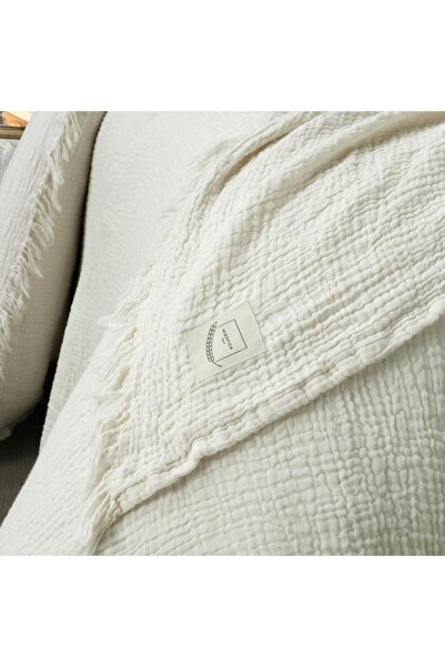 Miespiga Gold Muslin Double Sided Double Sided Picure/Bed Cover