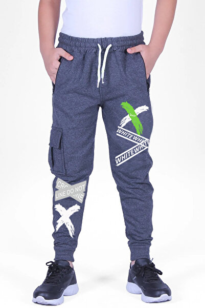 PANİO KİDS Τσέπη με φερμουάρ Trend Printed Smoked Sweatpants