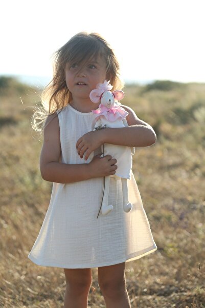 Pure Lille Ecru muslin Dress Design