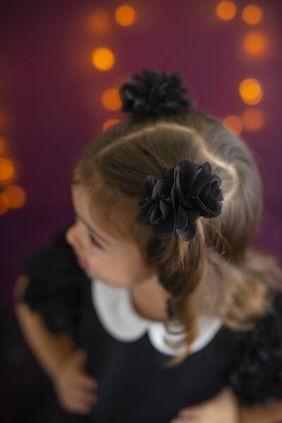 PixyLove Black Girl's 2-Piece Clip Frida – Buckle