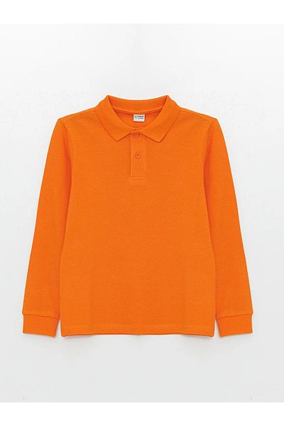 LC Waikiki Lcw Kids Orange First Class Excitement Polo Neck Boys T-Shirt