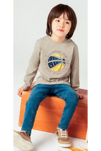 MAYORAL Boy's Long Sleeve Embossed T-Shirt