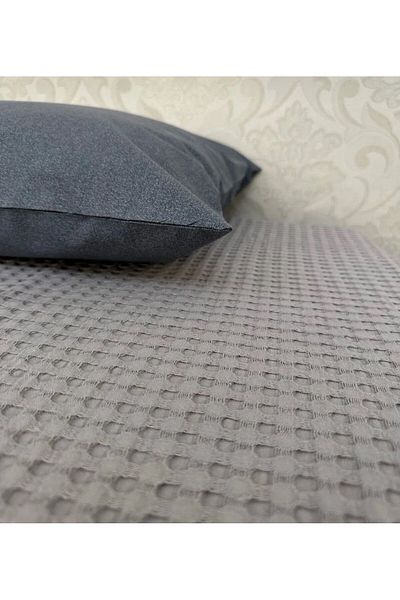 Tago Home Premium 100% βαμβακερό μονό σετ πικέ - Καλοκαιρινό κάλυμμα και μαξιλαροθήκη (160x240cm)
