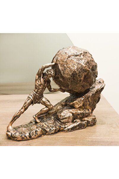Antioch Art&Design Zeus Cezalısı Kayayı Taşıyan Kral Sisyphus Biblo Tasarım H...