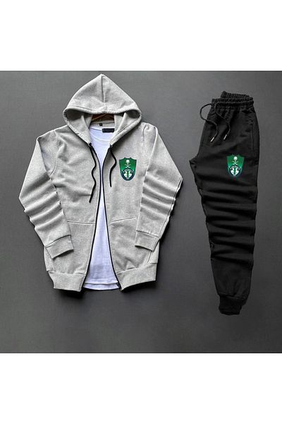 Pisa Art Al-Ahli Saudi Arabia - Full Zip SwEatshirt and SwEatpants Combo Kids and Adults