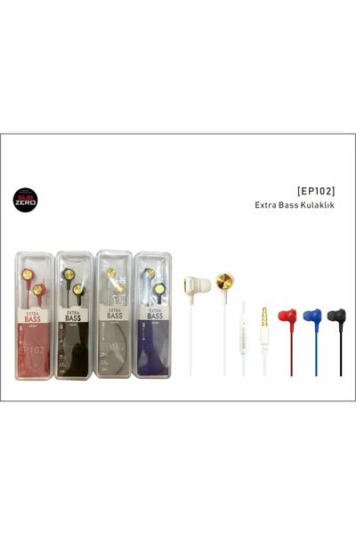 Subzero EP102 MAVİ MİKROFONLU KABLOLU KULAKLIK