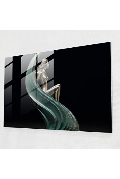 PaintedAnarchy Mythology Glass Print: Elegant Mermaid, Mythology, Glass Wall ...