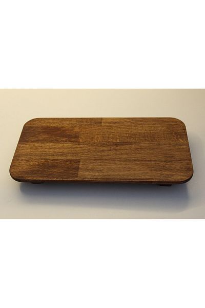HBS Art Design Natural Presentation Board with Dark Legs - Cheese Fruit Presentation Tray